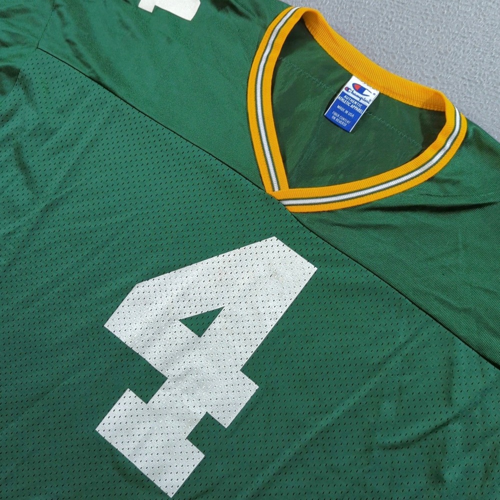 VTG 90s Champion Football Jersey Mens XXL (52) Green Brett Favre Packers 4 USA